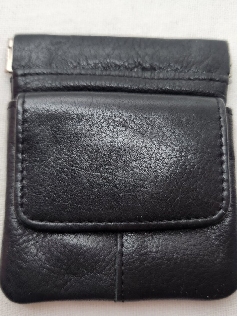 Wilsons Leather Mini Black Coin Purse Wallet